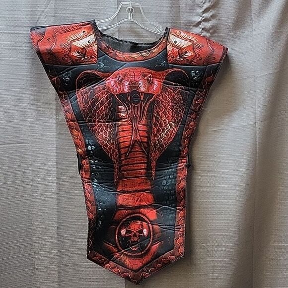 Cobra Ninja with sword Costume Halloween Boys 7pc Set Red Med (8) - Picture 6 of 15